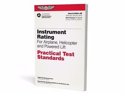 Asa practical test standards pts instrument rating -8081-4e