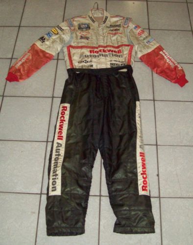 Rare '06 denny hamlin rockwell automation racing sparco nascar pit crew firesuit