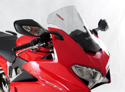 Honda vfr800 2014 2016 racing airflow windshield shield light grey made england