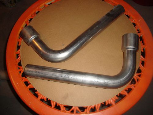Mg / mgb v8 conversion header downpipes - high grade stainless steel