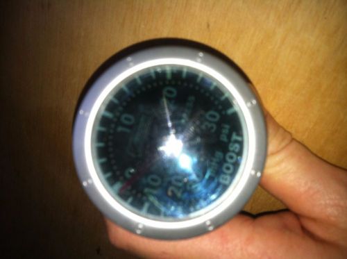 Prosport mechanical boost gauge 52mm -30 to 30 psi red/white