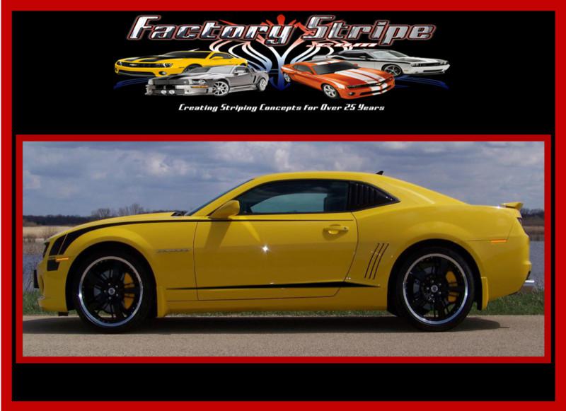 2010 2011 2012 2013 chevrolet camaro upper rocker stripe decal factory stripe  