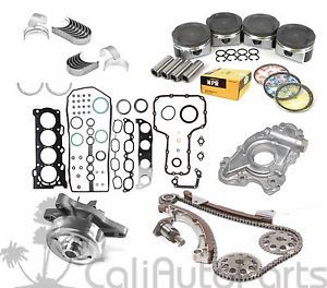 00-08 toyota celica matrix 1.8l 1zzfe dohc master engine rebuild kit (metal)