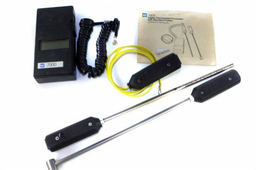 Tif 7000 digital thermometer pyrometer with standard probes tif-7000