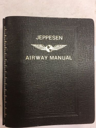 Jeppesen top grade cowhide airway manual 7 ring binder includes canada infromati