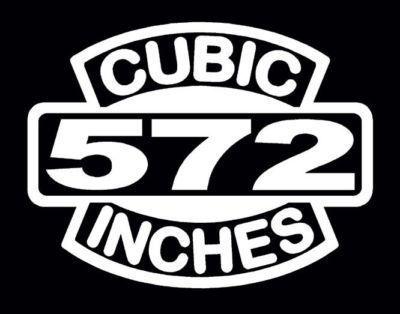 2 v8 572 cubic inches engine decal set 572 ci bbc emblem stickers