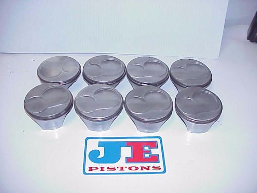 8 je superlite sb ford forged gas ported nascar pistons 4.180" bore r18