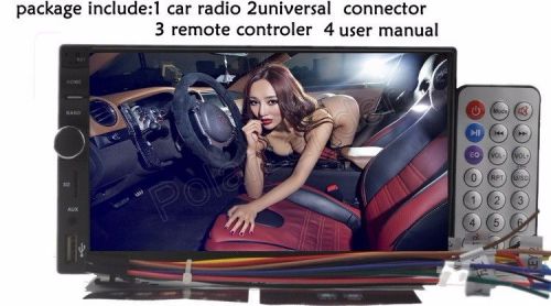 Handsfree 2 din 7&#039;&#039; car fm radio player bluetooth touch screen usb/av head unit