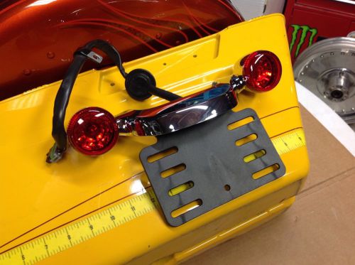 09-15 harley touring street glide tail brake red lights turn signals bar