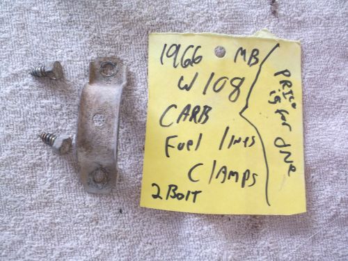 Mercedes benz w108 fuel line clamp bracket pipe kraftstoffleitung klammer 2 bolt