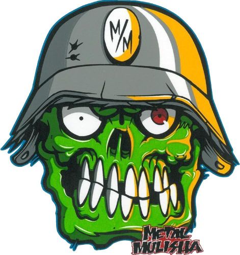 Metal mulisha decal pair #27 zombie!!!  sticker, truck trailer moto high quality