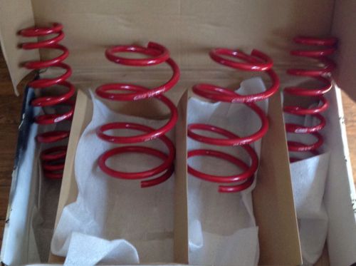 Set 4 front rear left right oem coil springs 2008 mitsubishi lancer evo x eibach
