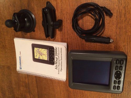 Gps lowrance airmap 2000c aviation/ground with full color display