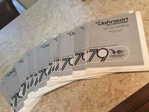 Choice of 1979 johnson outboard motor parts catalogs all 2~4~6~9.5~15~35~v6 hp~+