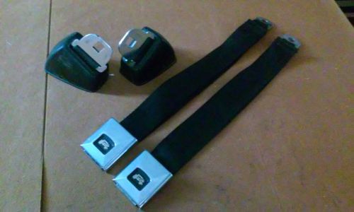 60&#039;s-70&#039;s gm deluxe front seat belts set w/ retractors  buick chevy olds pontiac