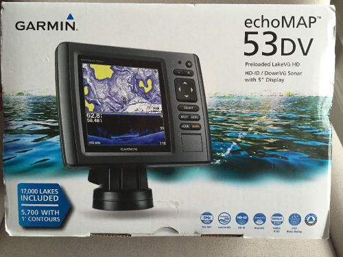 New echomap dv series garmin 010-01383-00 model 53dv combo w/lakevu hd display s