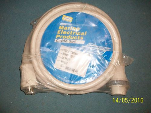 Shore power dock set 30 amp 125 volt 35 feet long  white  hubbell    new      j