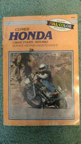 Clymer honda cb650 fours 1979-1982 service manual