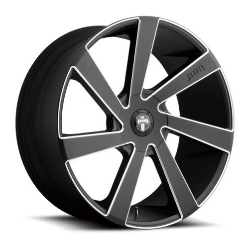 Dub s133 directa 20x8.5 5x114.3/5x120 +35mm black/milled wheels rims