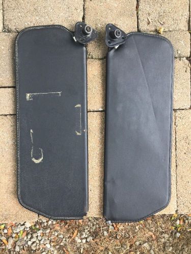 Original 1973-1987 gm chevrolet gmc black sun visors truck suburban jimmy c10