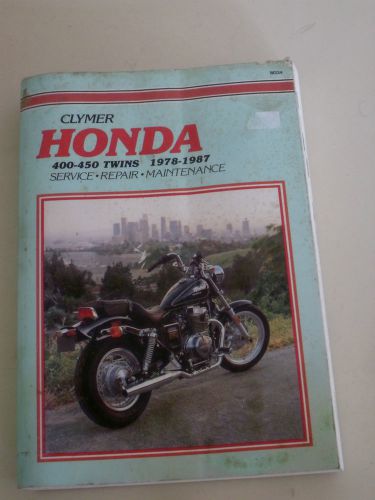 Clymer repair service shop manual vintage honda  400-450 twins m334   1978-1987