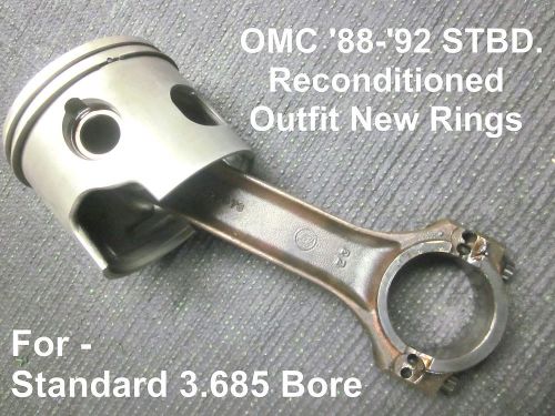 Connecting rod assy. std. stbd piston, new rings-omc looper-4,6,8 cyls.&#039;88-&#039;92 -