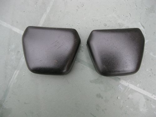 Volvo 140 142 coupe seat belt covers shoulder nut covers black  set of 2