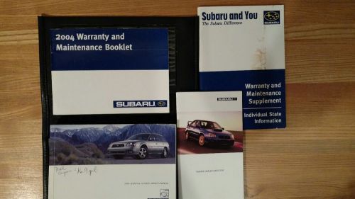 2004 subaru legacy and outback owner&#039;s manual