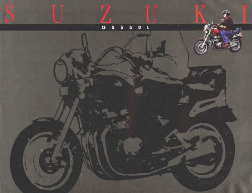 1985 suzuki gs550l motorcycle brochure -gs 550 l-suzuki-gs550