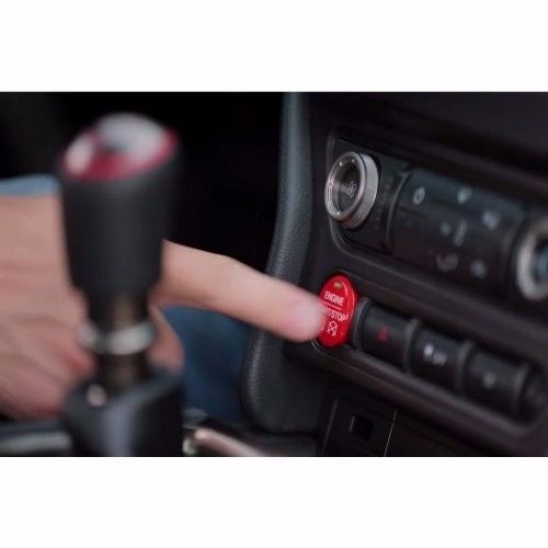 2015 - 2016 ford racing mustang red starter button installation kit m-10b776-mr