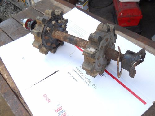 1977 skidoo 340 everest electric parts: track  drive shaft assembly