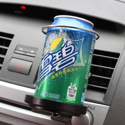 1pc car auto air vent folding covenient cup beverage bottle bracket holder black