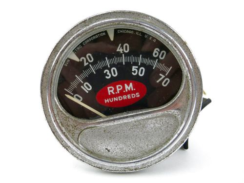 Vintage sun 7000 rpm tach tachometer gauge hot rat rod car accessory instrument
