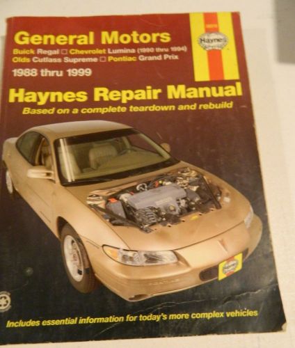 Haynes #38010 general motors 1988 thru 1999 auto repair manual