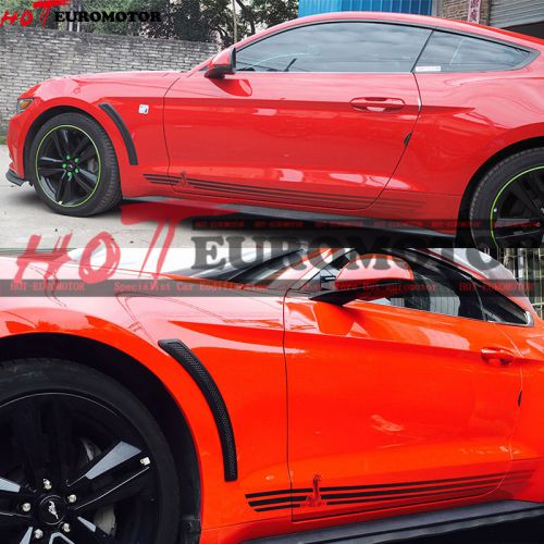 Only fit 2015-16 mustang gt v6 shelby carbon twill fender/mud scoop vent winglet