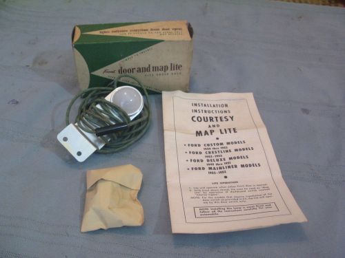 Vintage nos 1949-1953 ford front door or dash map light lite by cofaco  w/ box