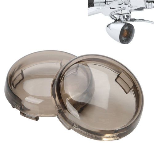 2pcs motor turn signal light smoke lens cover for harley dyna softail sportster