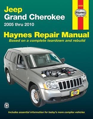 Jeep grand cherokee haynes repair manual (2005-2009)
