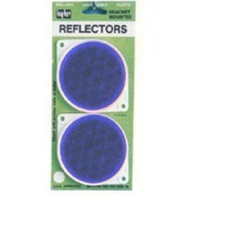 Hy-ko 2 pack, 3-1/4", blue plastic reflector cdrf-4b
