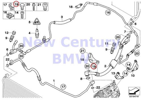 Bmw genuine cable harness fixings coolant lines aluminium screw m 8x17 e60 e60n