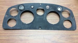 1960s mack truck dash panel with engin hot and oil light lenses