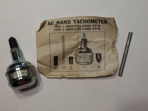 Vintage ac hand tachometer type 1 with instructions 1536486 original packaging!