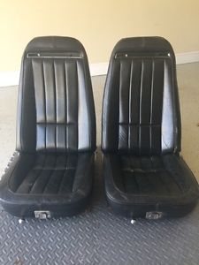 1971 corvette leather seat set survivor ncrs