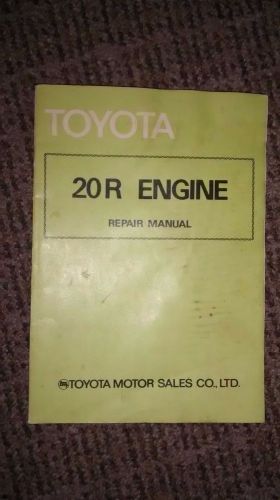 Toyota 20r repair manual no. 98116