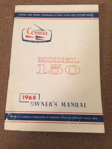 Vintage cessna model 150 owners manual 1968 nice