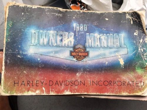 1989 harley davidson owners manual used
