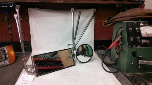 2003 freightliner fld120 left side view mirror manual heated stainless