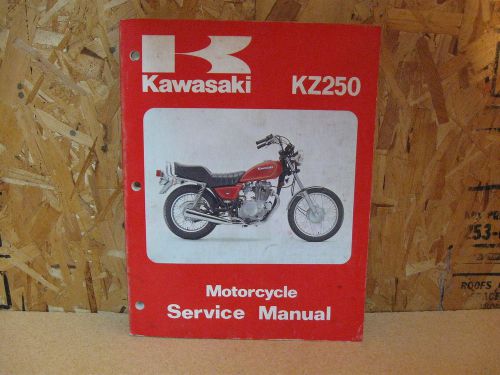 Official kawasaki 1980 kz-250 repair manual