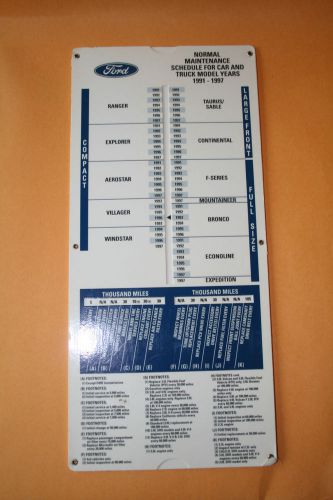 1991- 97 ford, lincoln, mercury normal maintenance schedule for cars and trucks
