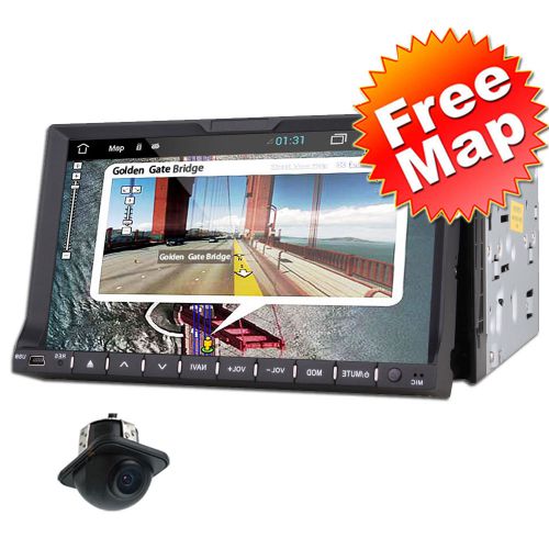 Car dvd player gps navigation ipod radio bluetooth tv usb sd mic sub+map+camera